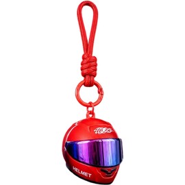 Llavero De Casco 3D Coleccionable Articulado y Vibrante Charm Para Bolso Casco De Moto 3D Para entusiastas del ciclismo, novio, viajes por carretera, viajes, desplazamientos, bolso