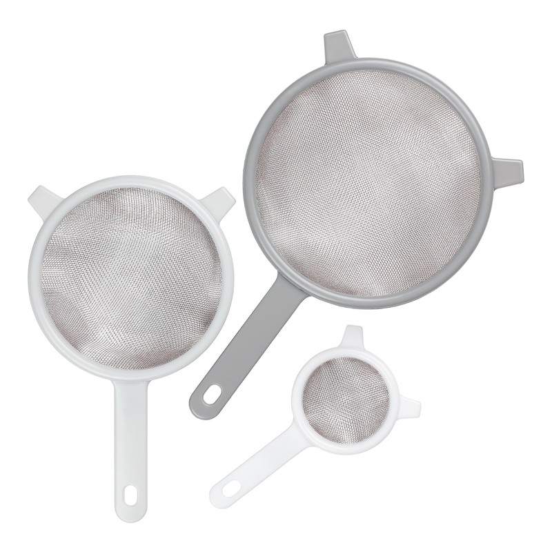 Tala 10A00444 Kitchen Set, Plastic Handle Straining Sieves Measuring 8cm,