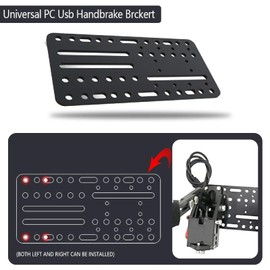 USB Handbrake Mount Plate, Universal Mount Bracket Plate for G25 G27 G29 T500 14 Bit PC USB Game Handbrake SIM Card, Compatible with for Driving Force Shifter, for TH8A Shifter
