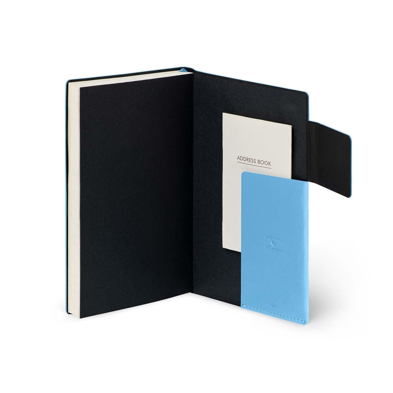 Legami - Daily Diary Medium 2026, Retro Blue, 12 Months,