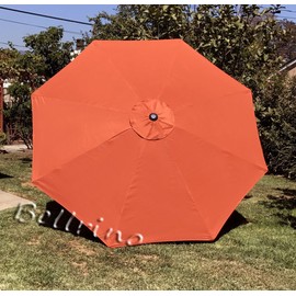 BELLRINO DECOR 10ft 8 Ribs Replacement Brick Strong and Thick Umbrella Canopy for 10 ft 8 Ribs Brick (Canopy Only)