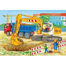 Ravensburger Hard at Work Jigsaw Puzzles for Kids Age 3 Years Up - Toddler Toys - 2x 24 Pieces, Green