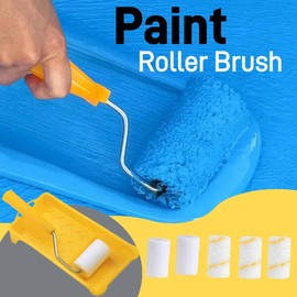 Paint Roller Set Mini Foam Paint Roller Set Small Foam Roller 6 x 5 cm Paint Roller Set + Small Paint Roller Holder Frame
