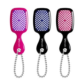 UNbrush Super Mini - Adorable Compact Lightweight Fashion Accessory Available in 7 Vibrant Colors for Everyday Use and Gifting Peony:_Classic - 3 pack