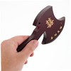 CORHAD Wooden Carved Axe Pendant Feng Shui Amulet DIY Keychain