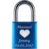 ♥ Love Goals Engraved Love Padlock with Engraving | Individual