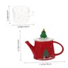 Ciieeo 1 Set Ceramic Teapot Set with Christmas Tree Design