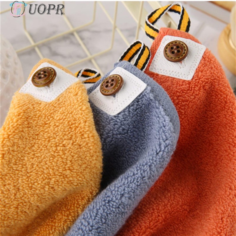 UOPR Children's Towel with Loop, Bear, Hand Towel, Kindergarten, Nursery