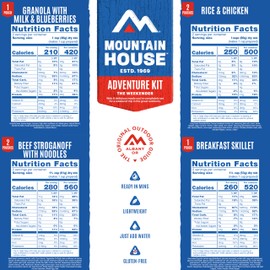 Mountain House Adventure Weekender Kit | Freeze Dried Camping & Backpacking Food | 12 Servings