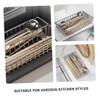 Gatuida Kitchen Accessory Utensil Holder Chopstick and Fork Drainer Stainless