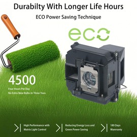 Qexudu ELP-LP68 /V13H010L68 Replacement Projector Lamp with Housing for Epson EH-TW6000 TW5910 TW6100 TW5900 PowerLite HC 3020 3020e 3010 3010e Projector Lamp