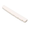 10Pcs Guitar Slotted Bone Nut Flat Bottom 6 String Electric