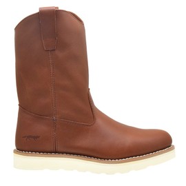 Golden Fox 12" Work Boot Pull On Wellington Wedge Lightweight Outsole for Construction Farming and Ranching (9 D(M) US, Copper)