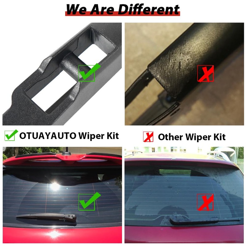 OTUAYAUTO Rear Windshield Wiper Replacement for Hyundai Tucson 2016-2021 Back