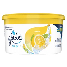 Glade Gel Aromatizante de Ambiente Continuo en Gel, Aroma Limón, 70 g