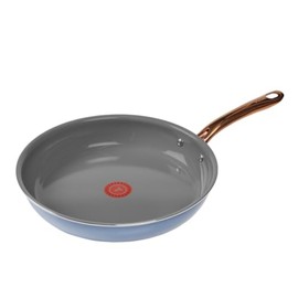 T-fal Preserve Ceramic, Ceramic Non Stick Fry Pan 12 Inch, Oven Broiler Safe 350F, Inoceram Glide Technology, Even Heat Base, Nonstick Cookware, Pots and Pans, Kitchen Frying Pan, Skillet, Blue