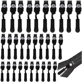30PCS Zipper Slider Replacement Zippers Set with 3 Different Sizes Extension Fixing Zipper Slider Replacement for Luggage,Backpacks,Jacket