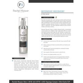 Rachel Moayer Intensive Recovery Cream, Ultra Hydrating Face Cream for Sensitive Skin, Reduces Redness & Irritation from AHAs and Retinoids, Barrier Repair Moisturizer For All Skin Types - 6.7 oz