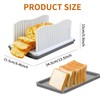 Professional Bread Slicer with Adjustable Guide, Foldable Cutter for Homemade