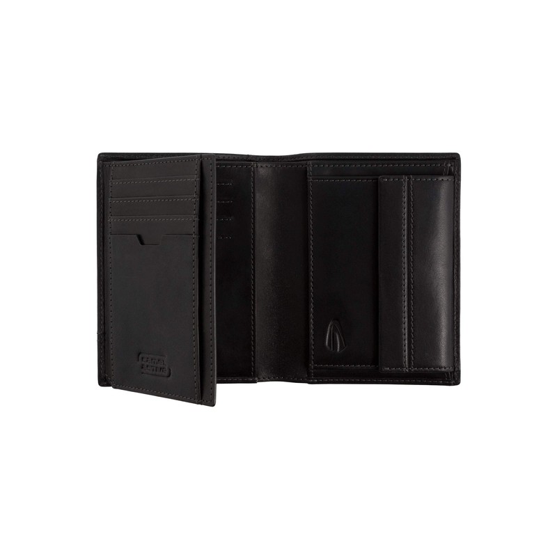 camel active Tokyo Herren Geldbörse Hochformat Leder Mittelgroß Schwarz