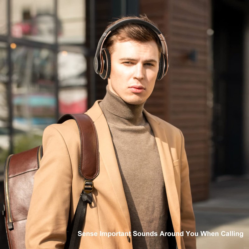 Rebocico Bluetooth headphones, 6 EQ Modes,Bluetooth Headphones Over Ear, 65Hours