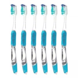 GUM 591P GUM Technique Complete Care Adult Toothbrush, 30 Tufts Compact Soft, 6-PACK