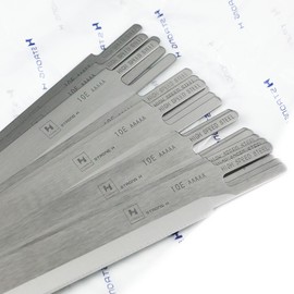 Blooy - 10 inch Straight Blade (HSS Steel) Fit KM CZD-103, Eastman 627X 629X, DAYANG CZD-3, Sulee Cutting Machines Knife (Pack of 12 PCS)