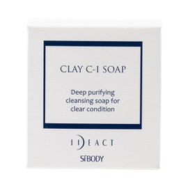 Idea Act Clay C-I Soap, 3.5 oz (100 g) (Approx. 3 Months), Facial Cleansing Soap, Moisturizing, Inner Dry Soap, Foaming, Additive-Free Prescription, Tanakura Clay, Beautiful Skin, Face Washing, For