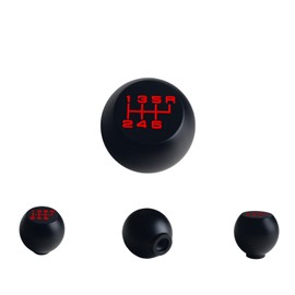 JGR Black Billet Aluminum Flat Top 6 Speed Japanese Weighted Shift Knob Shifter Top Right Up R Custom M12x1.25 M10x1.5 M10x1.25 M8x1.25
