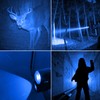 FADOMALL Blue Light LED Flashlight Single Mode Adjustable Focus Night