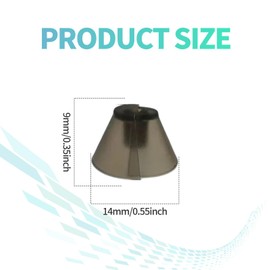 10PCS Hearing Aid Domes Compatible Hearing Aid Domes Smoky Power Dome Ear Tips Replacement Comfortable Hearing Amplifier Kit Perfect for Open Air Open fit Hearing Aid Wax Guards