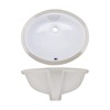 Wells Sinkware Oval 19 x 16 Ceramic Undermount Bathroom Sink