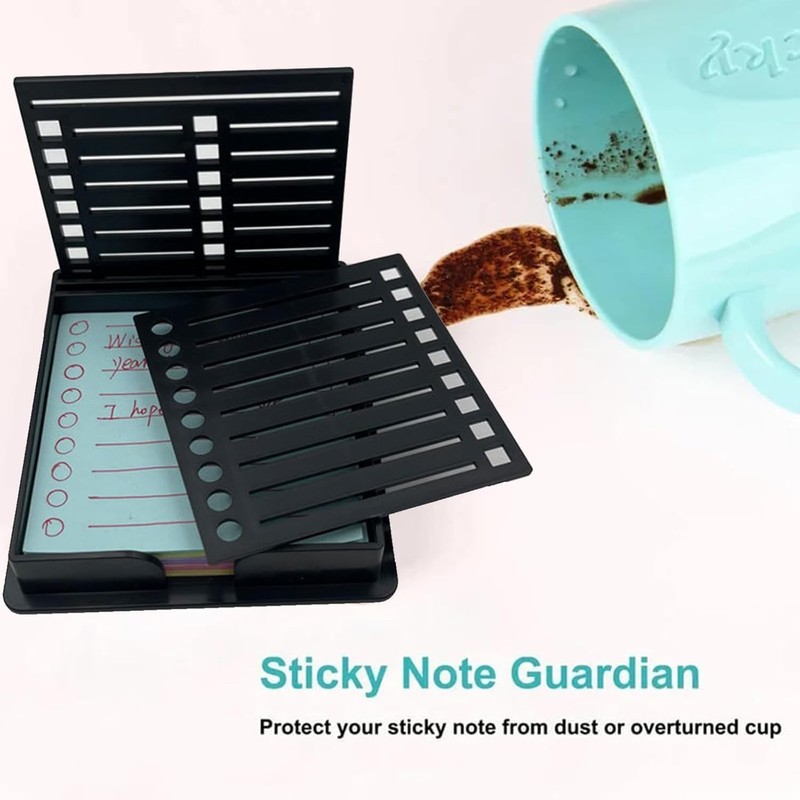 Sticky Note Stencil, Sticky Note Holder with Stencil 3x3 Sticky