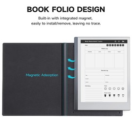 OLAIKE Case for Remarkable 2 Paper Tablet 10.3 Inch 2020, Book Folio Design with Built-in Magnet, PU Leather Smart Cover, Black (Exclusive Templates Provided)