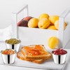 Lawei 30 Pack 1.5 oz Stainless Steel Sauce Cups, Small