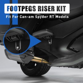 KAMIYONG Passenger Footpeg Rising Kit for Spyder RT, Adjustable Rear Floorboard Pedal Foot Peg Risers fit for Can Am Spyder RT 2010-2021