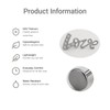 BCMON G23 Titanium LOVE Script CZ Flat Back Cartilage Stud