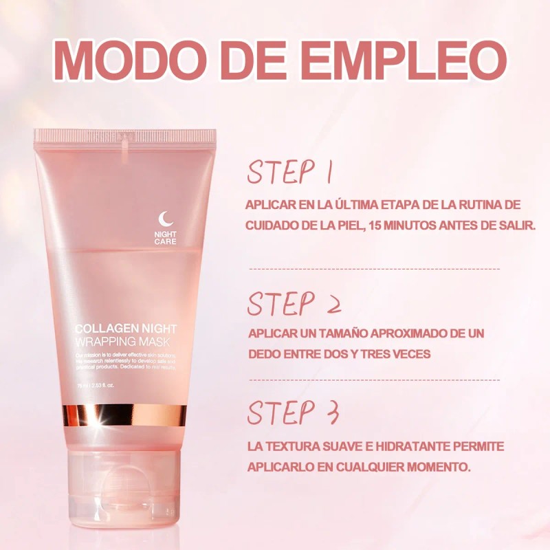 Mascarillas Colágeno Para Nocturna De Acido Hialuronico