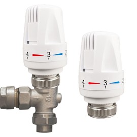 2Pcs Thermostatic Radiator Valve Head, M30 X 1.5 TRV Radiator Thermostat Valve Replacement Head, Automatic Radiator Temperature Control Valve Heating System for Home Office