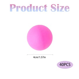 FYKZQWDS 40 PCS Ping Pong Balls, 40mm Assorted Color Table Tennis Balls, Party Decoration, lottery ball for pet, Family Party, For Cat Dog Pet Toy School Crafts(Random Colors)
