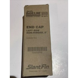 slantfin Baseboard End Cap LEFT Side 2" Slant/Fin Baseline 2000 Nu-White-Ships Free !!!