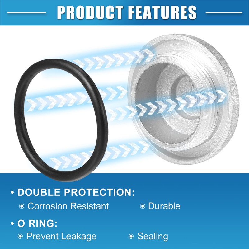 Motoforti 2 x tappet covers, valve adjustment caps for Honda