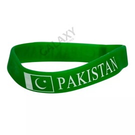 Pakistan Bracelet  / Pakistan Flag Silicone Rubber Bracelet