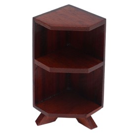 Wooden Dollhouse Bookcase DIY Miniature Mini Dollhouse Bookshelf Cabinet Furnishings Pretend Play Bookshelf Toy