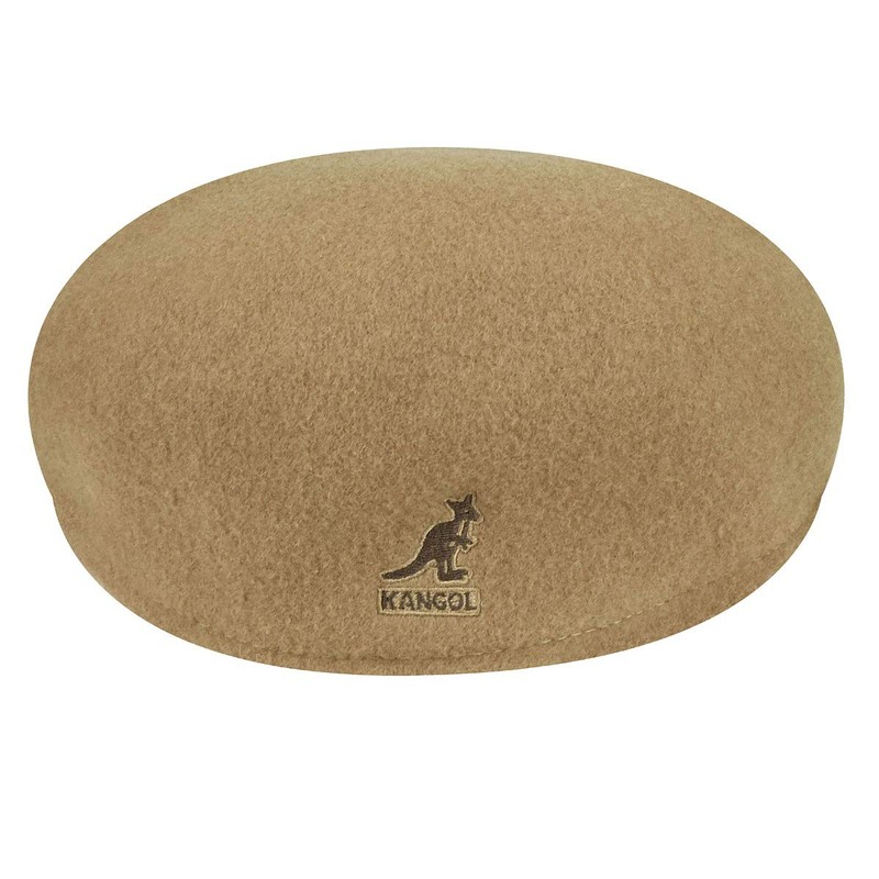 Kangol Wool 504 Flat Cap, Brown (Camel), 2X-Large