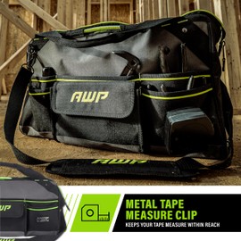 AWP TrapJaw Tool Bag 22 Inch | Wide-Open Easy Access Tool Bag with Molded Feet Base & Adjustable Shoulder Strap