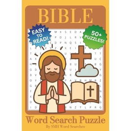 Bible Word Search Puzzle Book: Word Searches with Easy to Read Print about the Bible, Religion, Faith, and More | 6x9 inches, 110 pages | 50+ Puzzles … Gift for Vacations, Holidays, and Relaxing Times