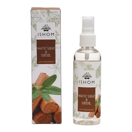 White Sage & Sandalwood Smudge Spray – 100 ML Smokeless Cleansing Mist | Earthy & Woody Aroma for Energy Clearing, Meditation & Room Purification