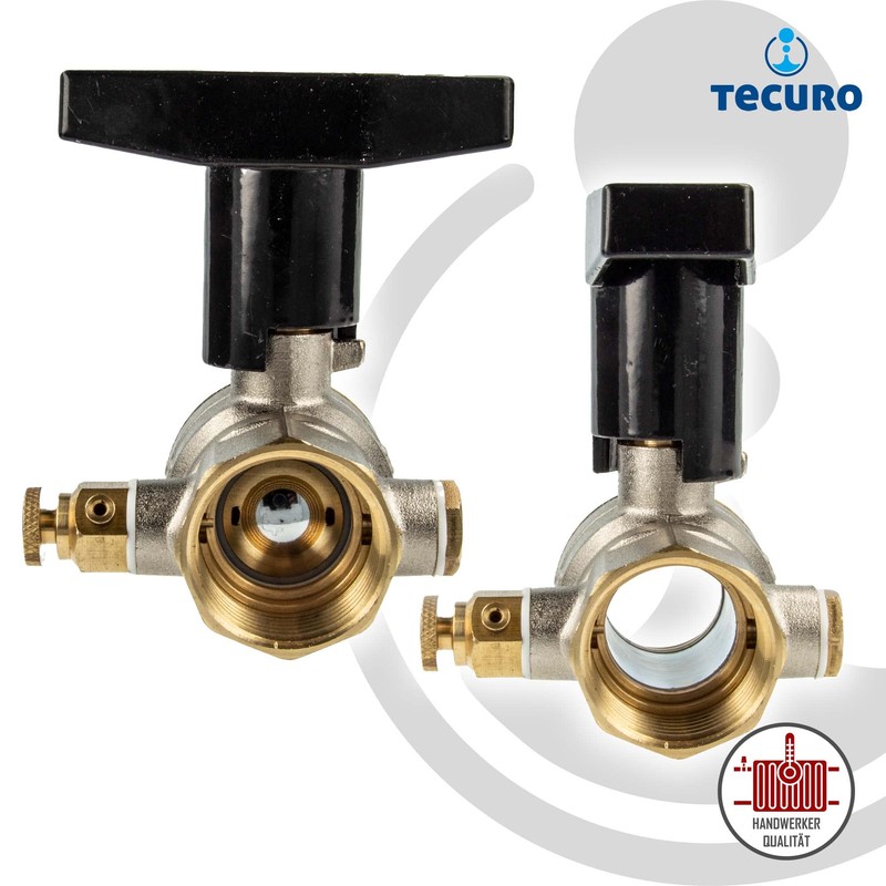 tecuro Ball Valve on Both Sides Internal Thread Rp 3/4