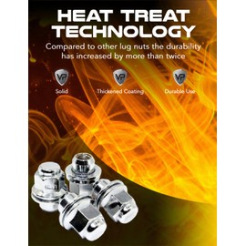 Set of 4 12x1.5 Veritek Mag OEM Factory Washer Style Chrome Lug Nuts for Toyota Tacoma 4 Runner SR5 Pre-Runner TRD Off-Road Limited Factory Stock Replacement